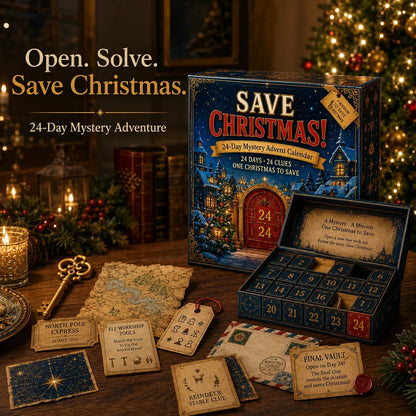 ⏳ Last Day 49% OFF – 🎁✨24-Day Mystery Adventure Advent Calendar Collection | 24 Clues, Hands-On Puzzles & One Final Reveal