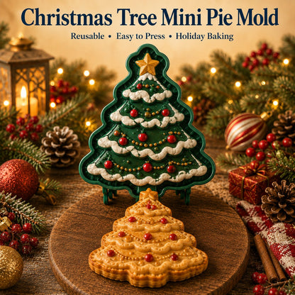 ⏳ Last Day49% OFF – 🎄 9-Design Christmas Mini Pie Mold Collection | Reusable Embossed Molds for Shaping Detailed Santa, Snowman, Reindeer, Tree & Holiday Pies 🥧✨