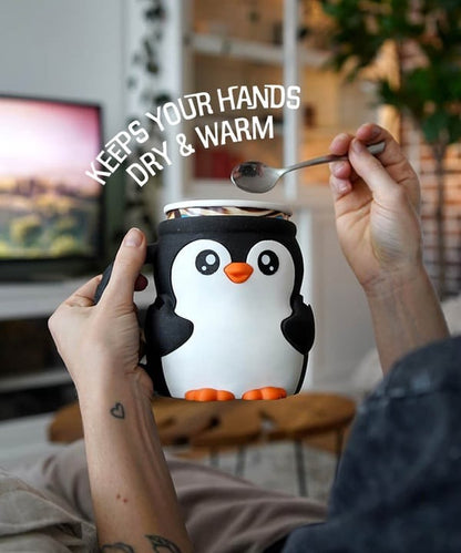 Cute Penguin Ice Cream Pint Holder