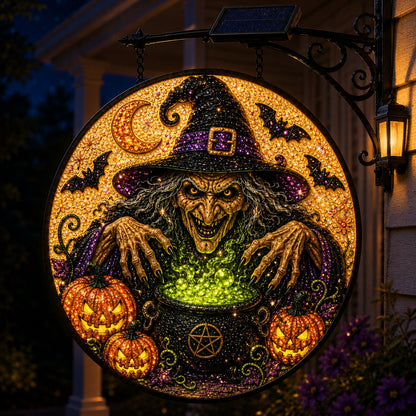 🎃🎃 Solar Halloween LED Hanging Sign Light 👻