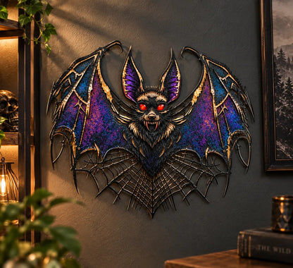 ⏰ LAST DAY 49% OFF - Gothic Vampire Bat Metal Wall Art (📦Buy 2 Free Shipping)