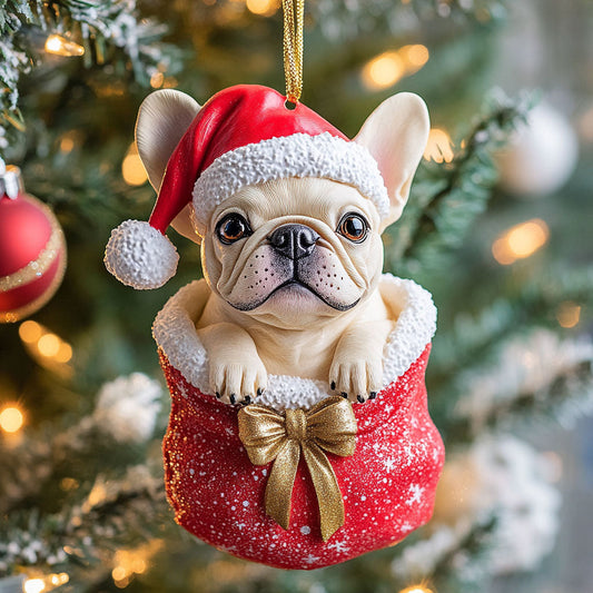 🎅🐶 French Bulldog Christmas Ornament – The Cutest Gift Under Your Tree