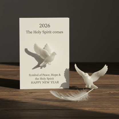 🍀Symbol of God's Peace: Handcrafted White Dove Sculpture for Home, Altar & Prayer 🕊️