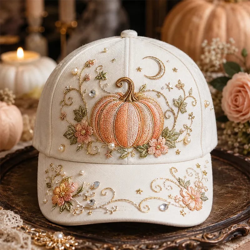 🎃 🎃 3D Halloween Embroidery Cap | Spooky Cute Adjustable Hat for Fall Outfits, Daily Styling & Halloween Parties