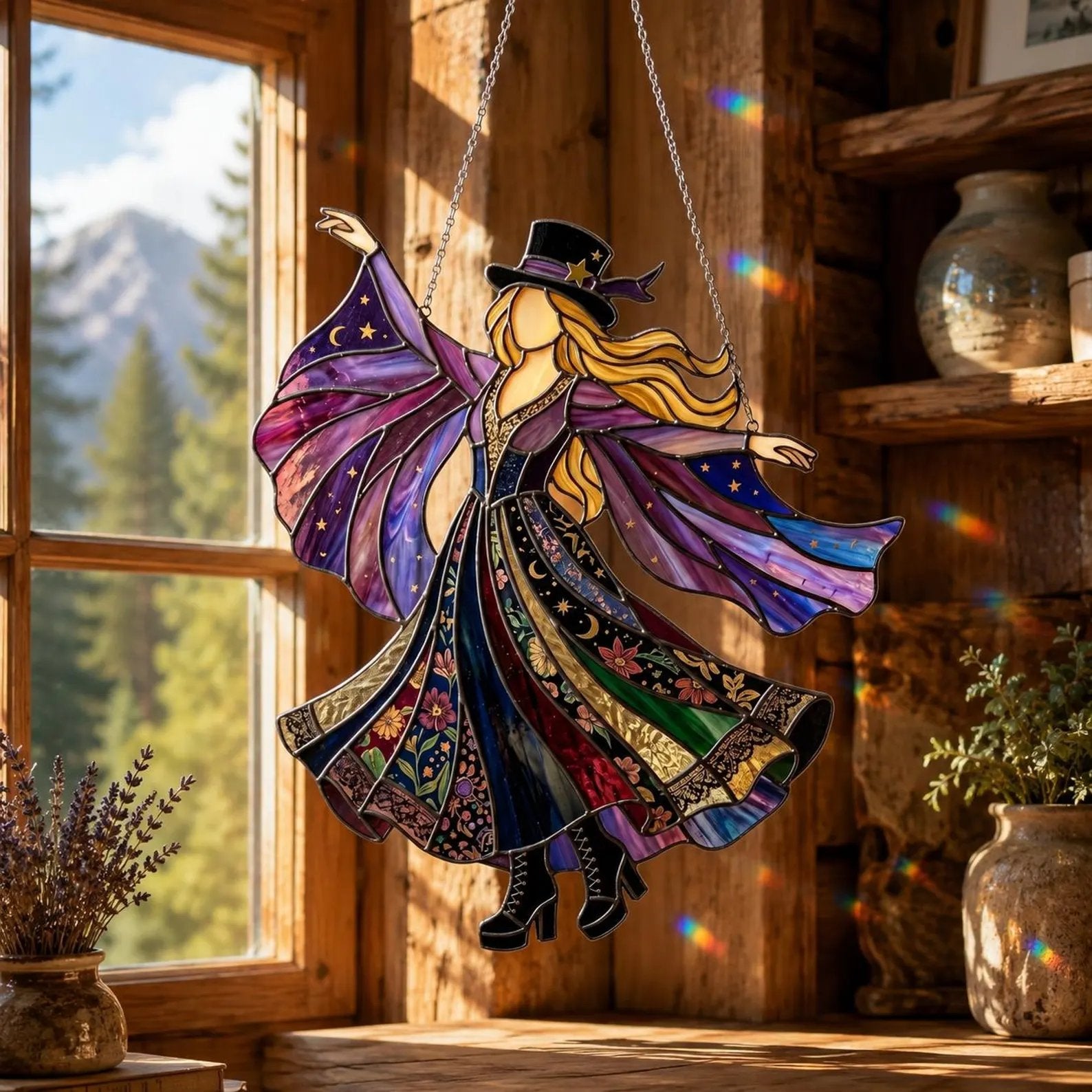 💥💥LAST DAY 50% OFF - 💃Stevie Nicks🤘Handmade  Spinner