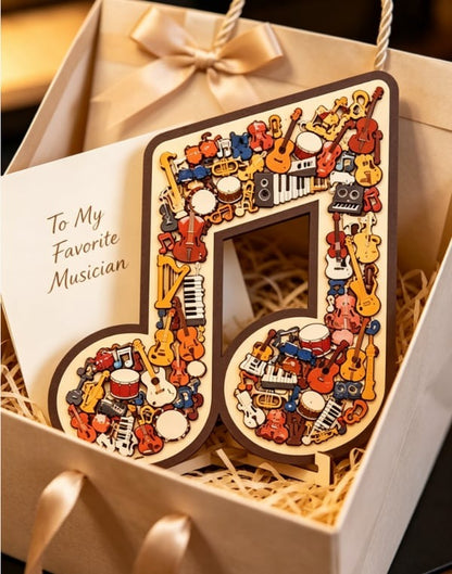 🔥Last Day 50% OFF - 🎶Musical Note Instrument Jigsaw Puzzle Ornament(✨Buy 2 Free Shipping)
