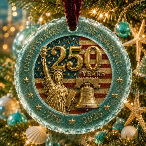 🎅 🎅 2026 Christmas Gift 50% Off--Celebrate 250 Years of America 🇺🇸 | 2026 250th Anniversary Christmas Ornament – A Meaningful Patriotic Keepsake & Holiday Gift