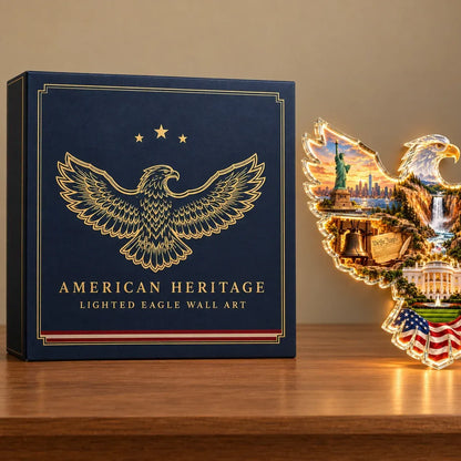 🦅American HeritageTM Lighted Eagle Wall Art ✨