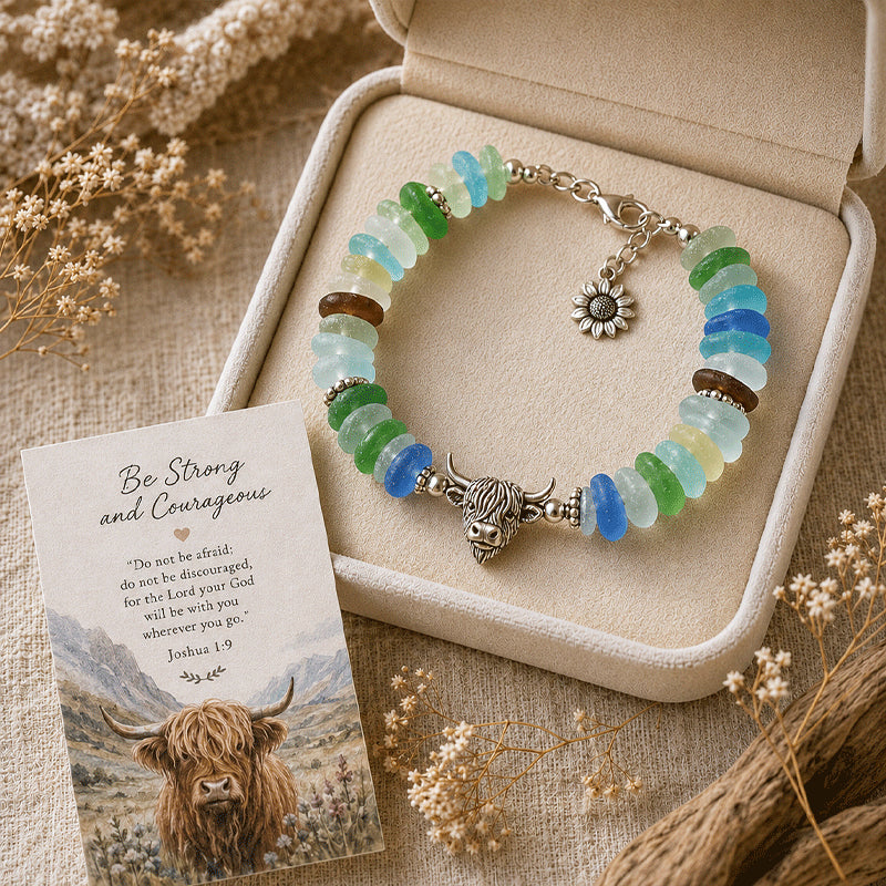 🔥🔥50% Off Last Day - 🩵 Sea Glass Blessing Bracelet