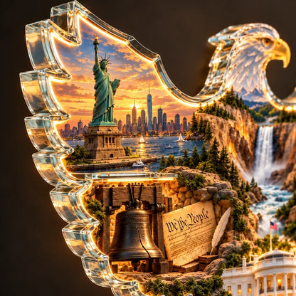 🦅American HeritageTM Lighted Eagle Wall Art ✨