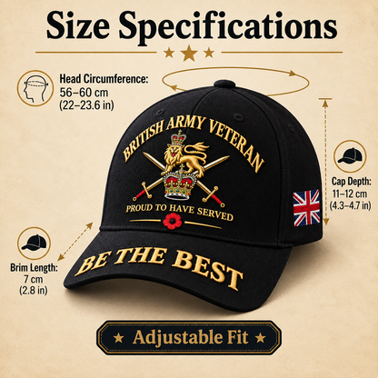 🇬🇧🎖️ British Army Veteran “Proud To Have Served” Tribute Cap