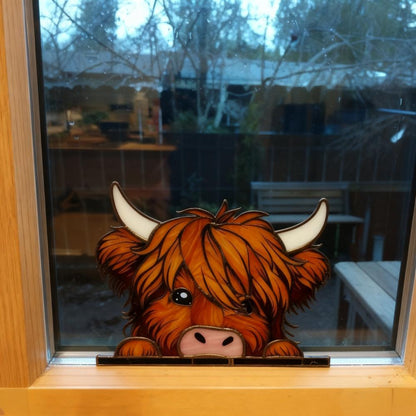 🐮Highland Cow Window Corner Decor