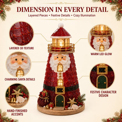 🎅 2026 Christmas Gift 50% Off--🎄Beginner-Friendly DIY Lighted Christmas Character Sea Glass-Style Lighthouse Kit Collection | Complete Kit with Sea Glass-Style Pieces, LED Lights & Step-by-Step Guide Included 💕