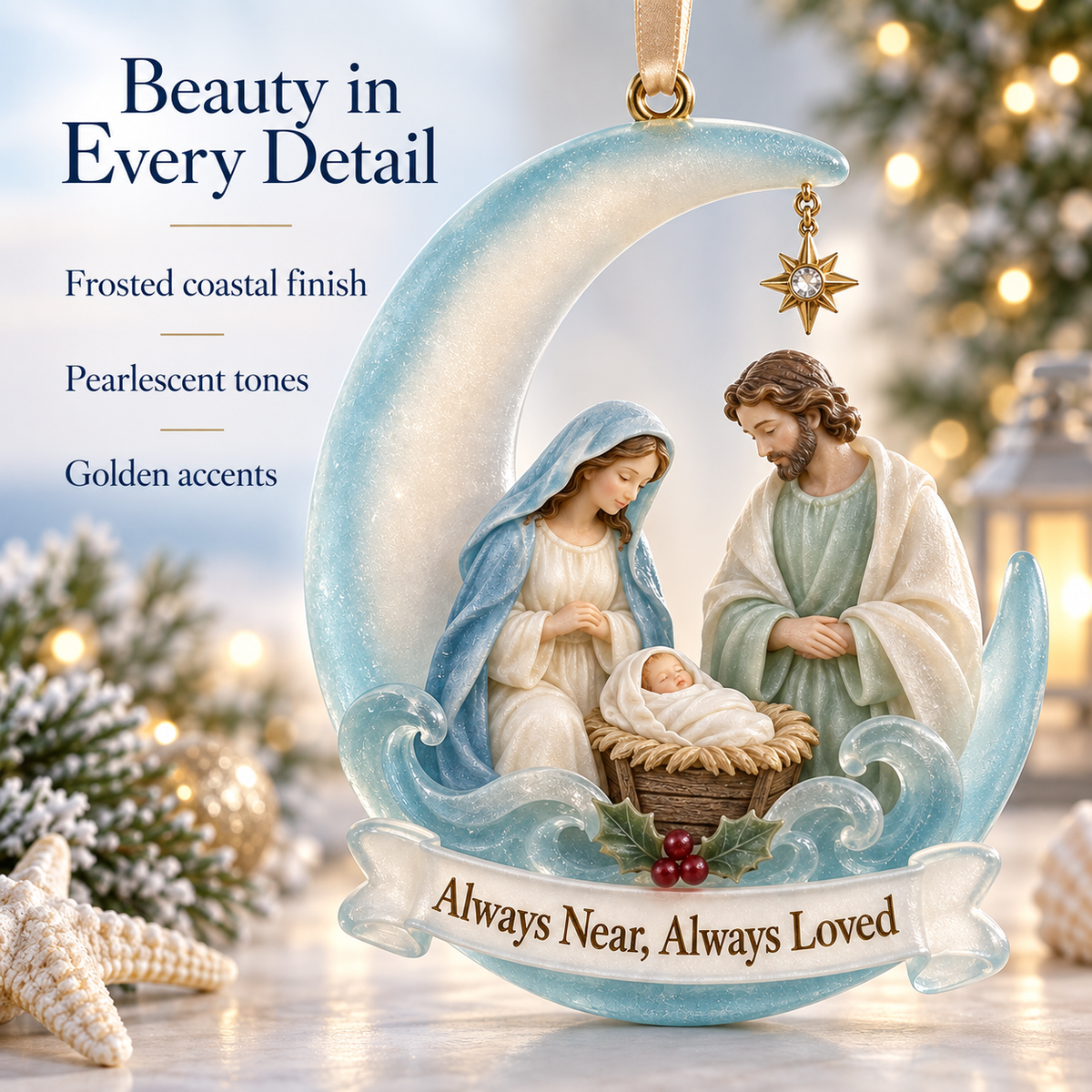 🎅2026 Christmas Gift 50% Off--Coastal Holy Night: The Birth of Love | Nativity by the Sea