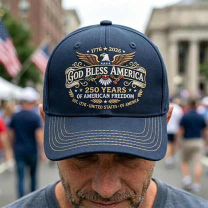 God Bless America 250th Anniversary Baseball Cap