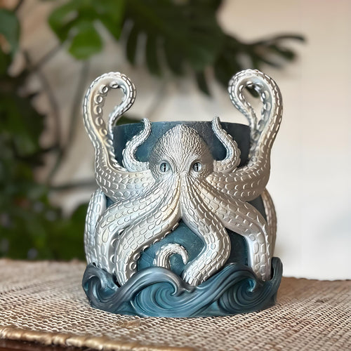 3D Printed Kraken Planter – Octopus Planter with Tray