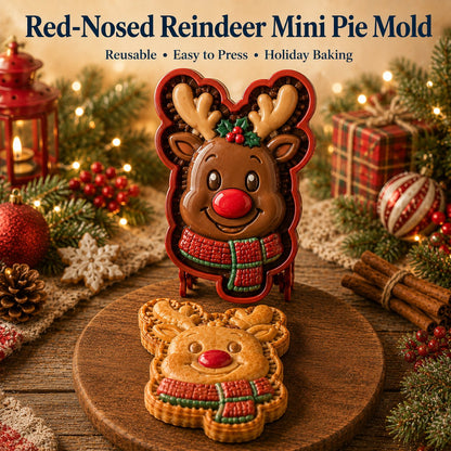 ⏳ Last Day49% OFF – 🎄 9-Design Christmas Mini Pie Mold Collection | Reusable Embossed Molds for Shaping Detailed Santa, Snowman, Reindeer, Tree & Holiday Pies 🥧✨