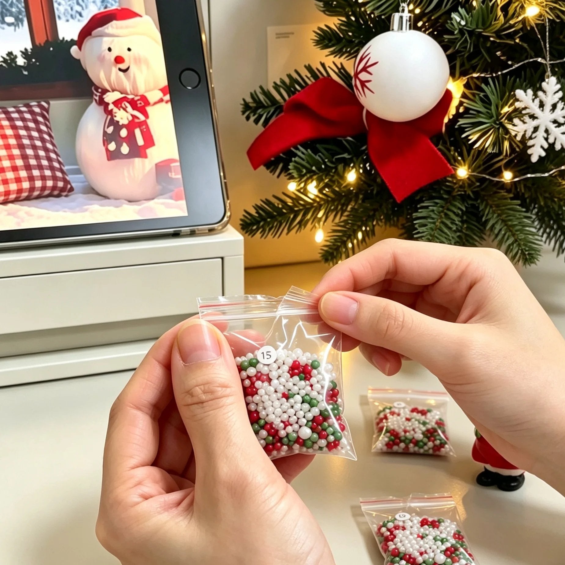 ❄️🎄🎀Plymagic DIY Parelkunst - Kerstcollectie