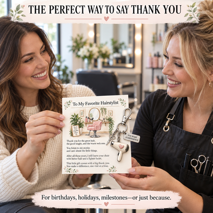 ✨✨ The "You Make a Difference" Appreciation Gift Set – Keychain & Greeting Card ✨