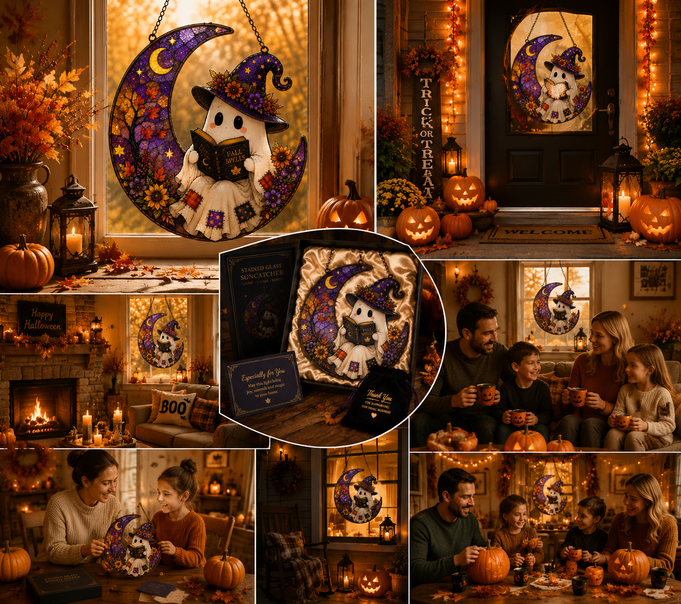 ⏰⏰LIMITED TIME 49% OFF!🔥Cute Halloween Ghost Window Hanging Decoration