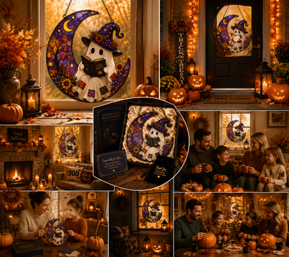 ⏰⏰LIMITED TIME 49% OFF!🔥Cute Halloween Ghost Window Hanging Decoration
