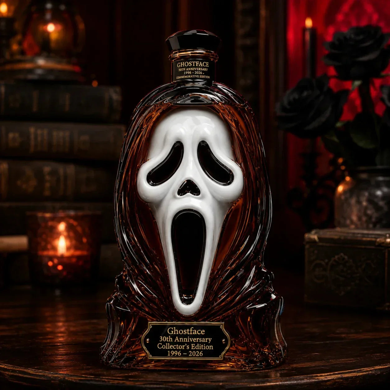 👻👻Ghostface 30th Anniversary 1996 – 2026 Whiskey Bottle
