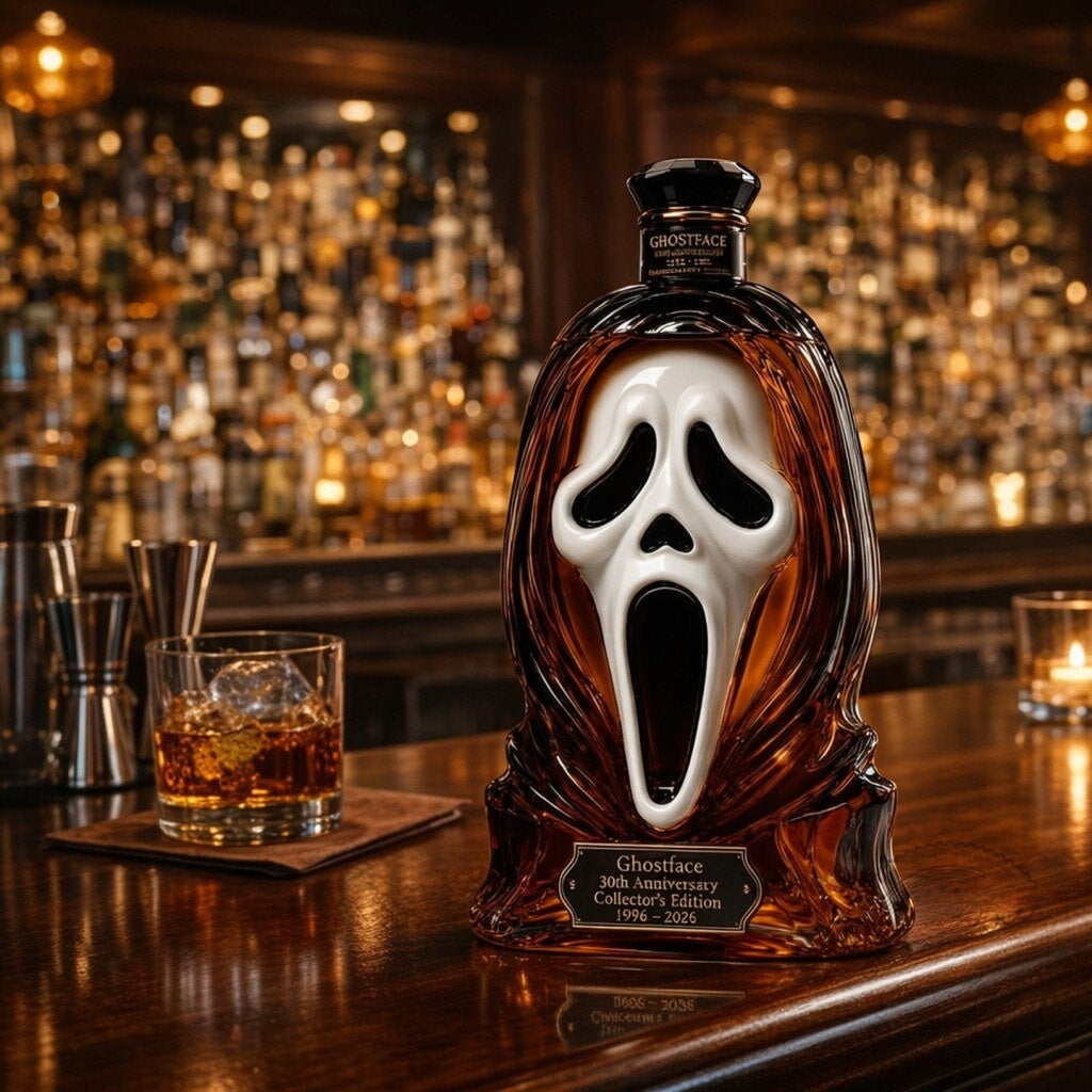 👻👻Ghostface 30th Anniversary 1996 – 2026 Whiskey Bottle
