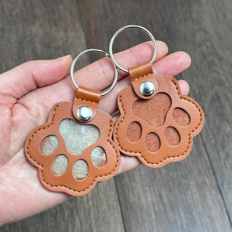 🎁Pet hair memorial charm, Engraved pet loss gift