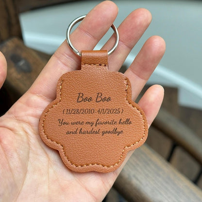 🎁Pet hair memorial charm, Engraved pet loss gift