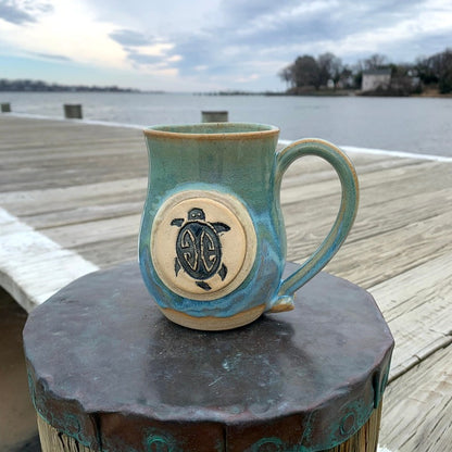Sea Turtle Beanpot Mug