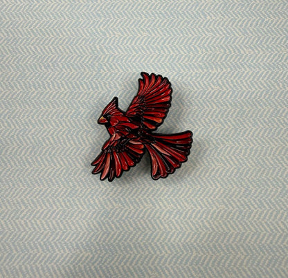 Stained Glass Wildlife Enamel Pins