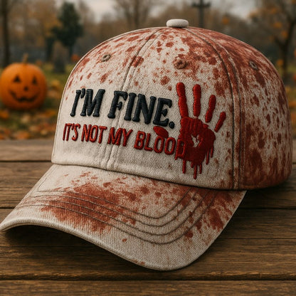 I'm Fine, It's Not My Blood Art Hat