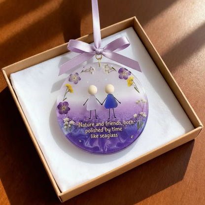 🌊Emotional Sea Glass Christmas Ornament