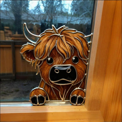 🐮Highland Cow Window Corner Decor