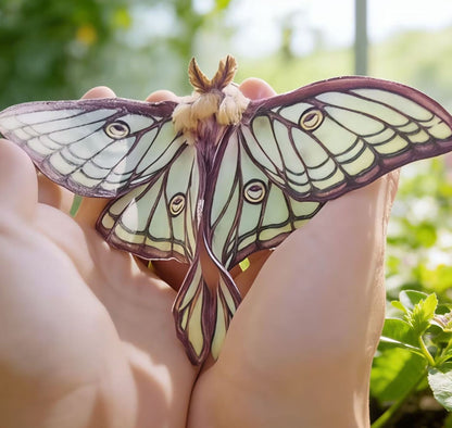 Spanish Moon Moth hair clip