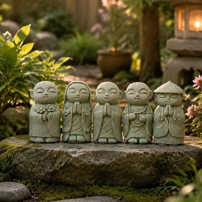 🧘🧘Summer Sale 50% OFF🔥Handcrafted Mini Stone Zen Jizo Statue