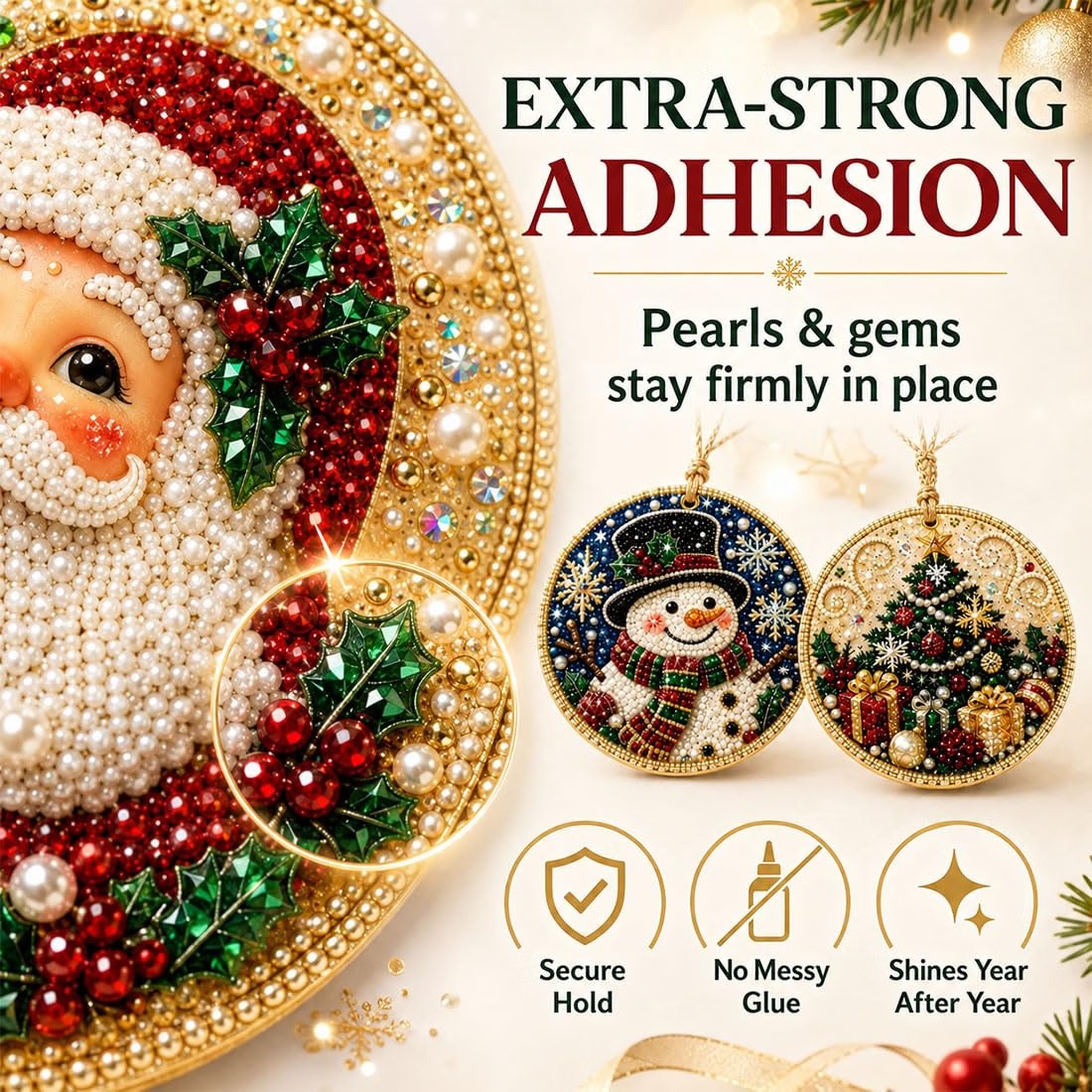 🎄👻 ✨ 60,000+ Sold🏵️6 Pcs Christmas DIY Diamond Painting Ornaments