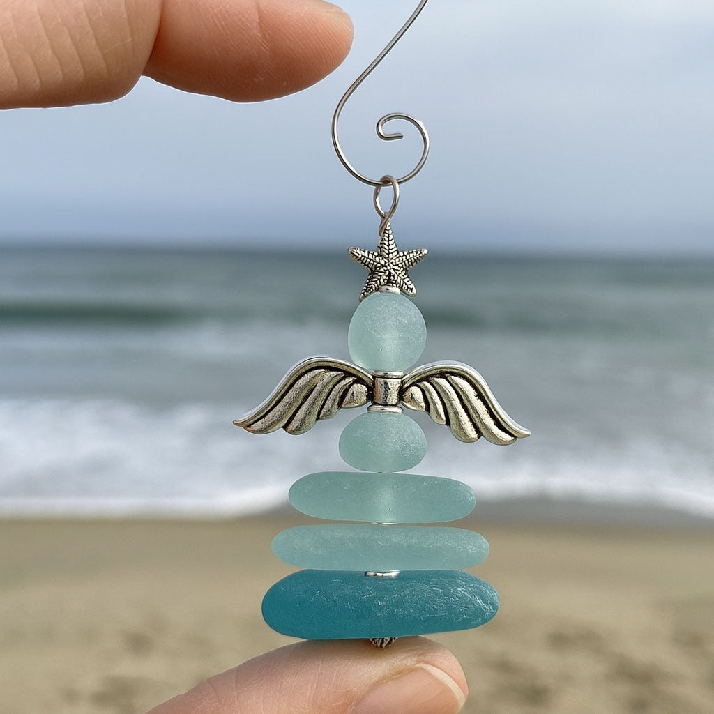 🎅Sea Glass Christmas Ornaments