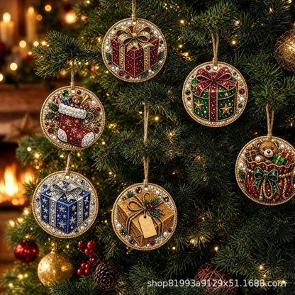 🎄👻 ✨ 60,000+ Sold🏵️6 Pcs Christmas DIY Diamond Painting Ornaments