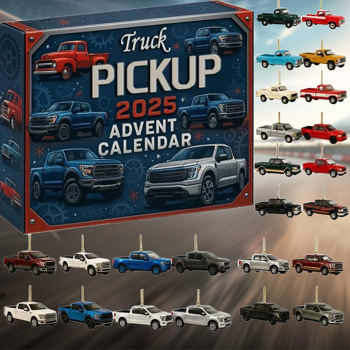 🌲🎁2025 Truck Pickup Advent Calendar | 24 Days of Diecast Truck Surprises 🚚🎁