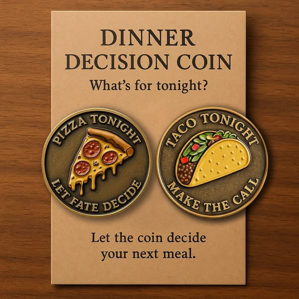 🎄Christmas Gift 50% Off--“What to Eat Tonight” Coin