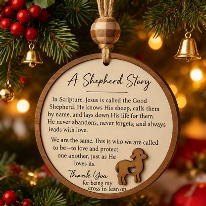 🌟🙏 Good Shepherd Christmas Ornament 🎁