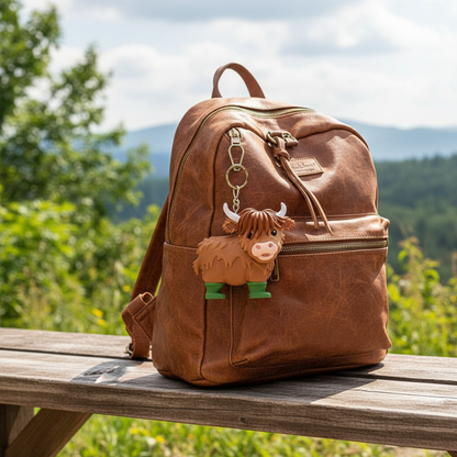 Highland Cow Keychain
