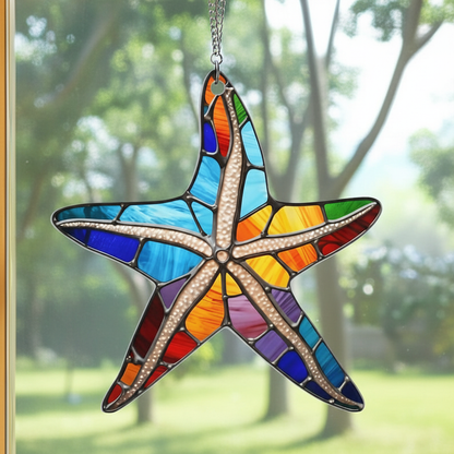 ☀️ Stained Glass Suncatcher & Beach Ornament Collection 🏖️