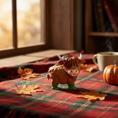 Highland Cow Keychain