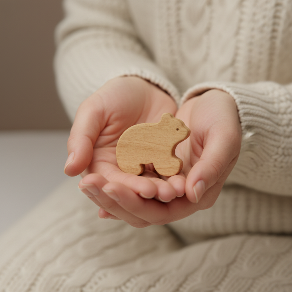 Little Bear Hug Figurine with Inspirational Card
