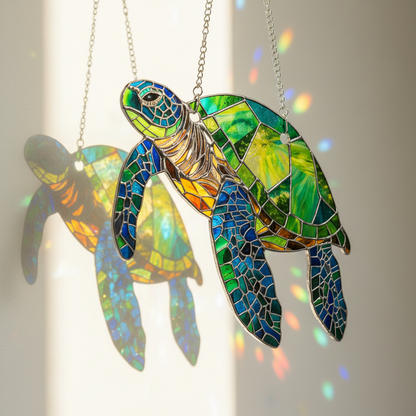 ☀️ Stained Glass Suncatcher & Beach Ornament Collection 🏖️