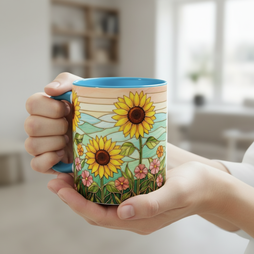🌿 The Stained Glass Nature Collection Mug 🌸