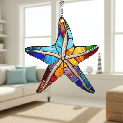 ☀️ Stained Glass Suncatcher & Beach Ornament Collection 🏖️