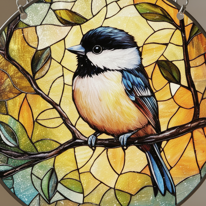 🎨🐦 Stained Glass Style Bird Sun Catcher